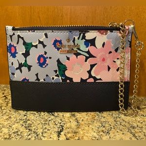 EUC Floral Navy Kate Spade Card Holder